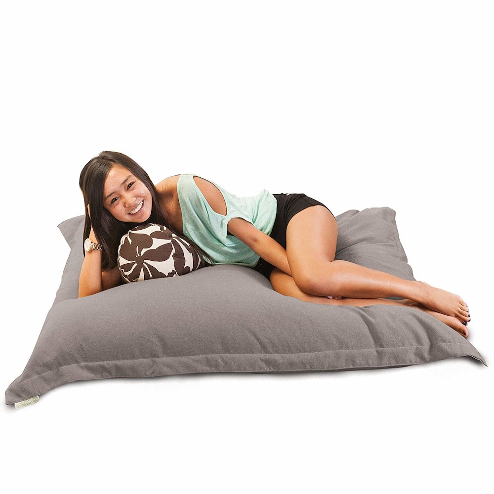 Majestic Home Goods Floor Pillow Wales Gray