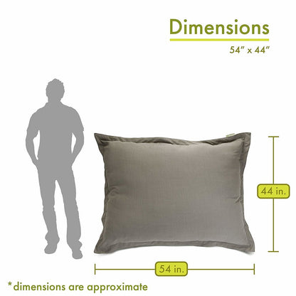 Majestic Home Goods Floor Pillow Wales Gray