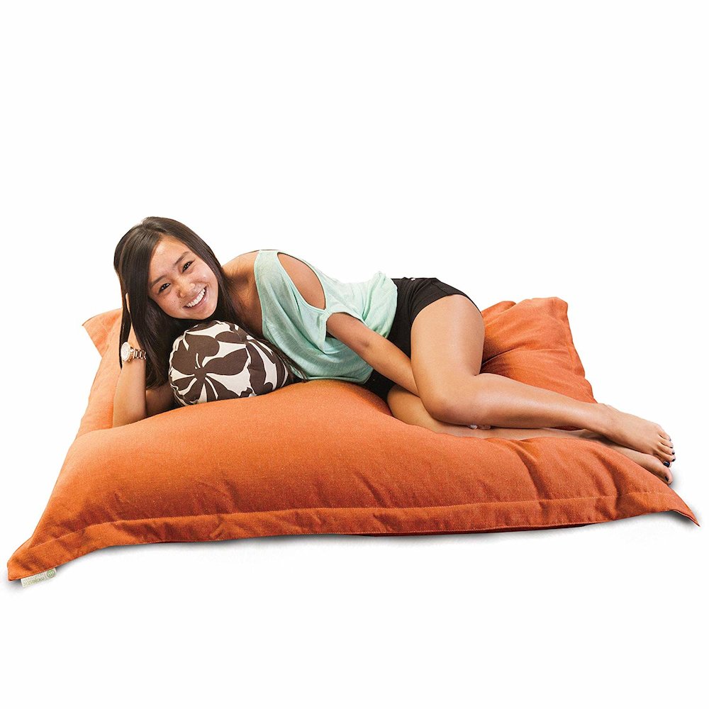 Majestic Home Goods Floor Pillow Villa Orange