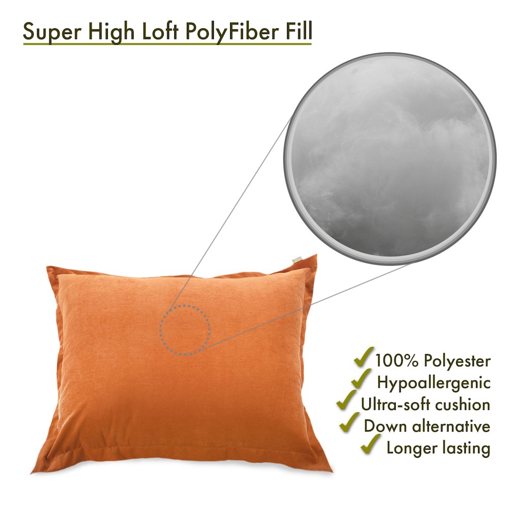 Majestic Home Goods Floor Pillow Villa Orange
