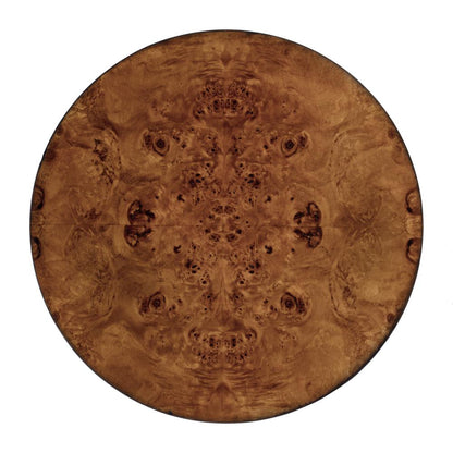Archer 1 Drawer Burl Side Table, Light Brown