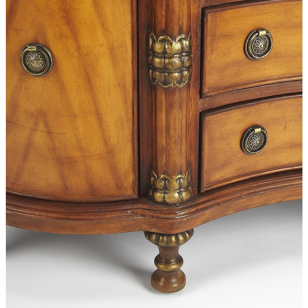 Alberto Fossil Stone 53"W Sideboard, Multi-Color