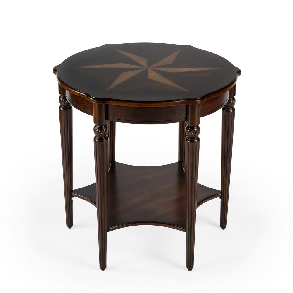 Bainbridge Side Table, Dark Brown