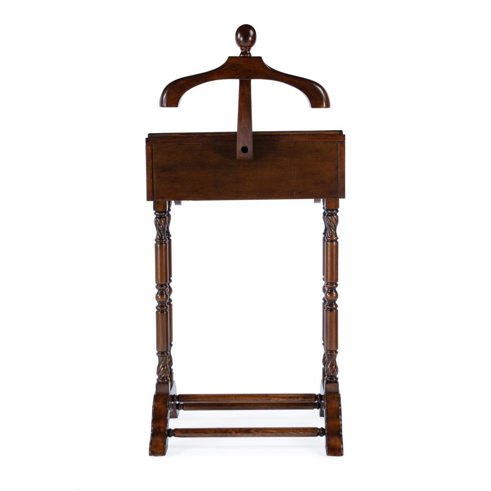 Petrov Clothing Valet Stand, Medium Brown