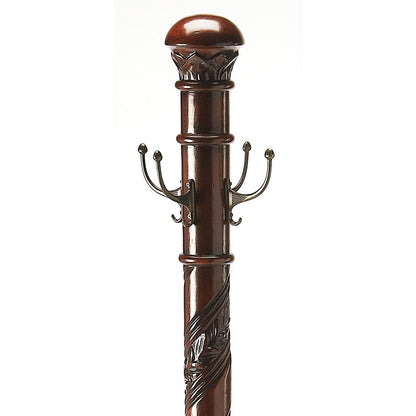 Laird Free-Standing Coat Rack With Umbrella Holder, Dark Brown