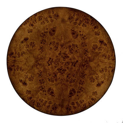 Holdin Round 18"W Side Table, Medium Brown