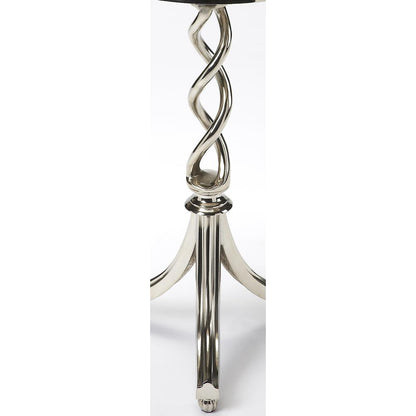 Isidora Modern Side Table, Silver