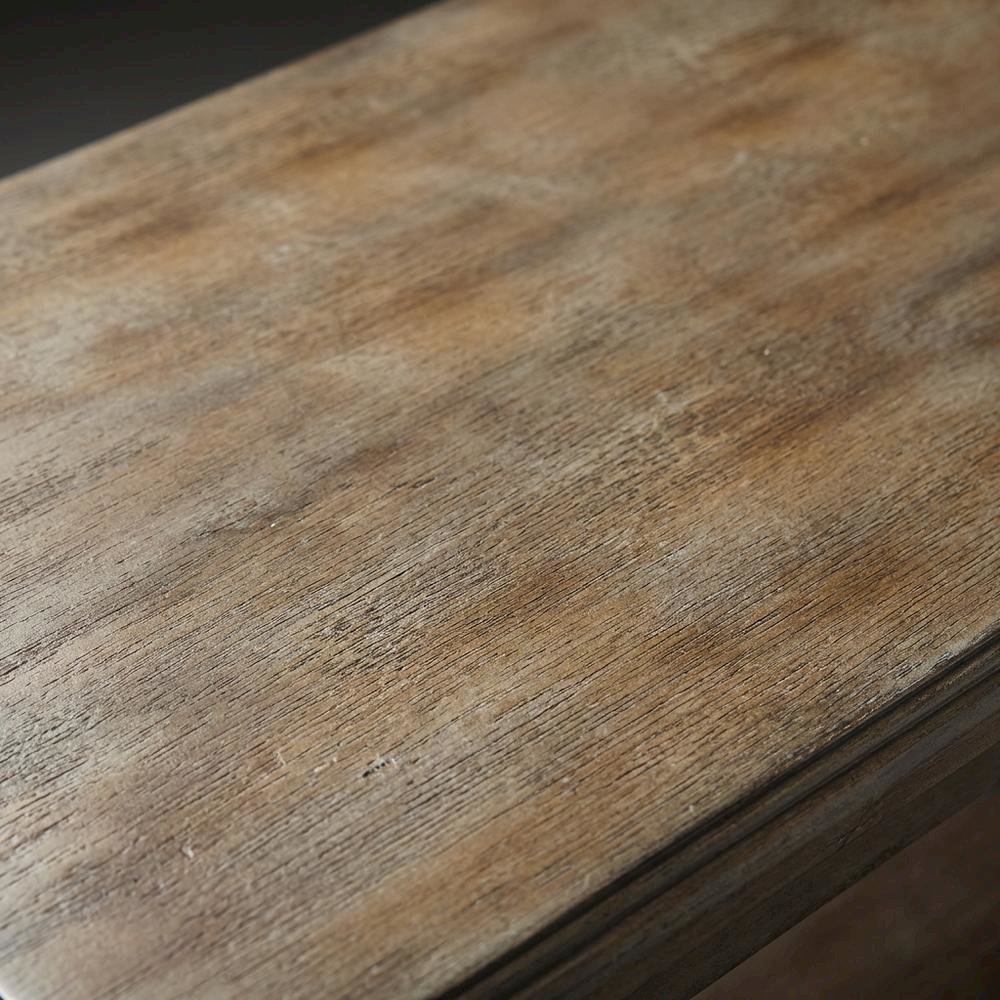 Transitional Distressed Bookcase, Wood Bookshelf for Living Room or Office