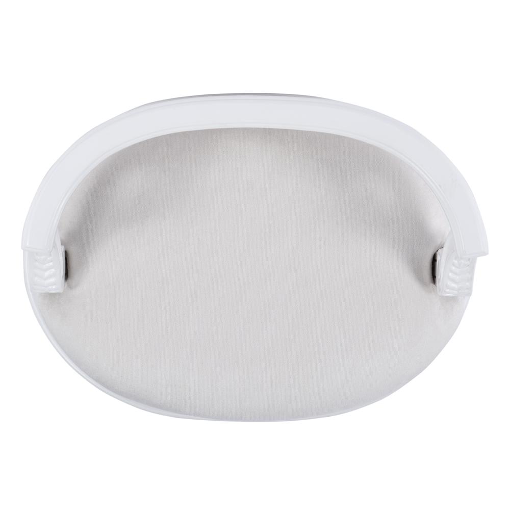 Hathaway Upholstered 22.5"W Vanity Seat, White