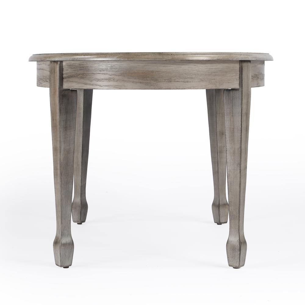 Clayton Oval Wood Coffee Table, Natural Wood