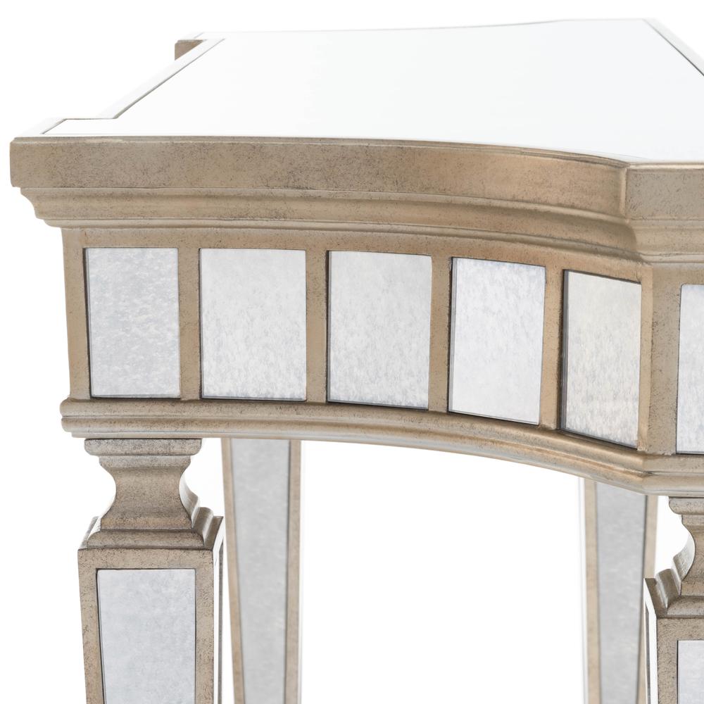 Garbo Mirrored Console Table, Silver