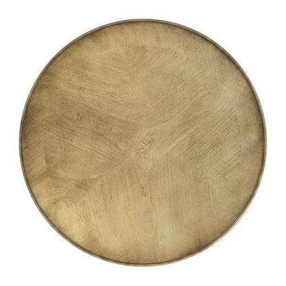 Lawrie 20"W  Drum Side Table, Beige