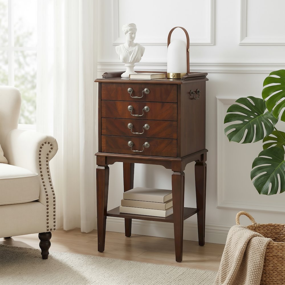 Hardwick 4-Drawer Chest, Dark Brown