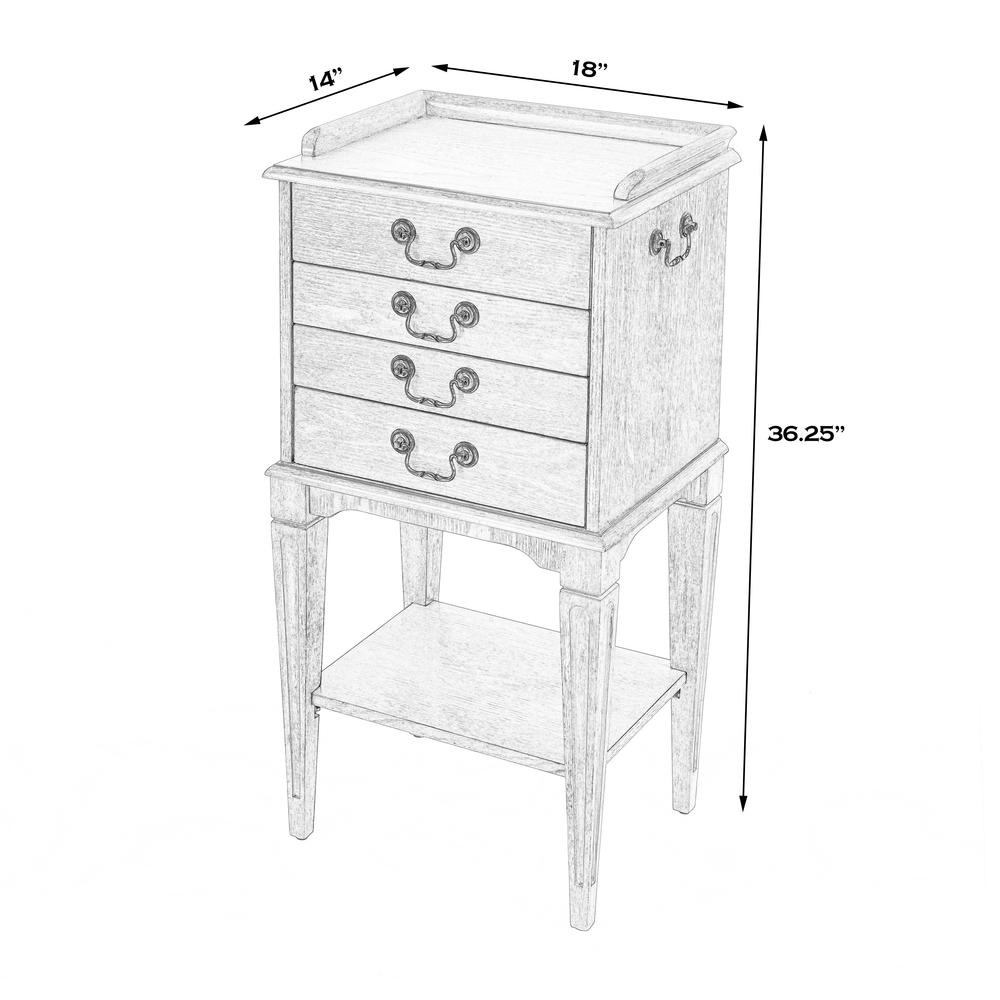 Hardwick 4-Drawer Chest, Medium Brown