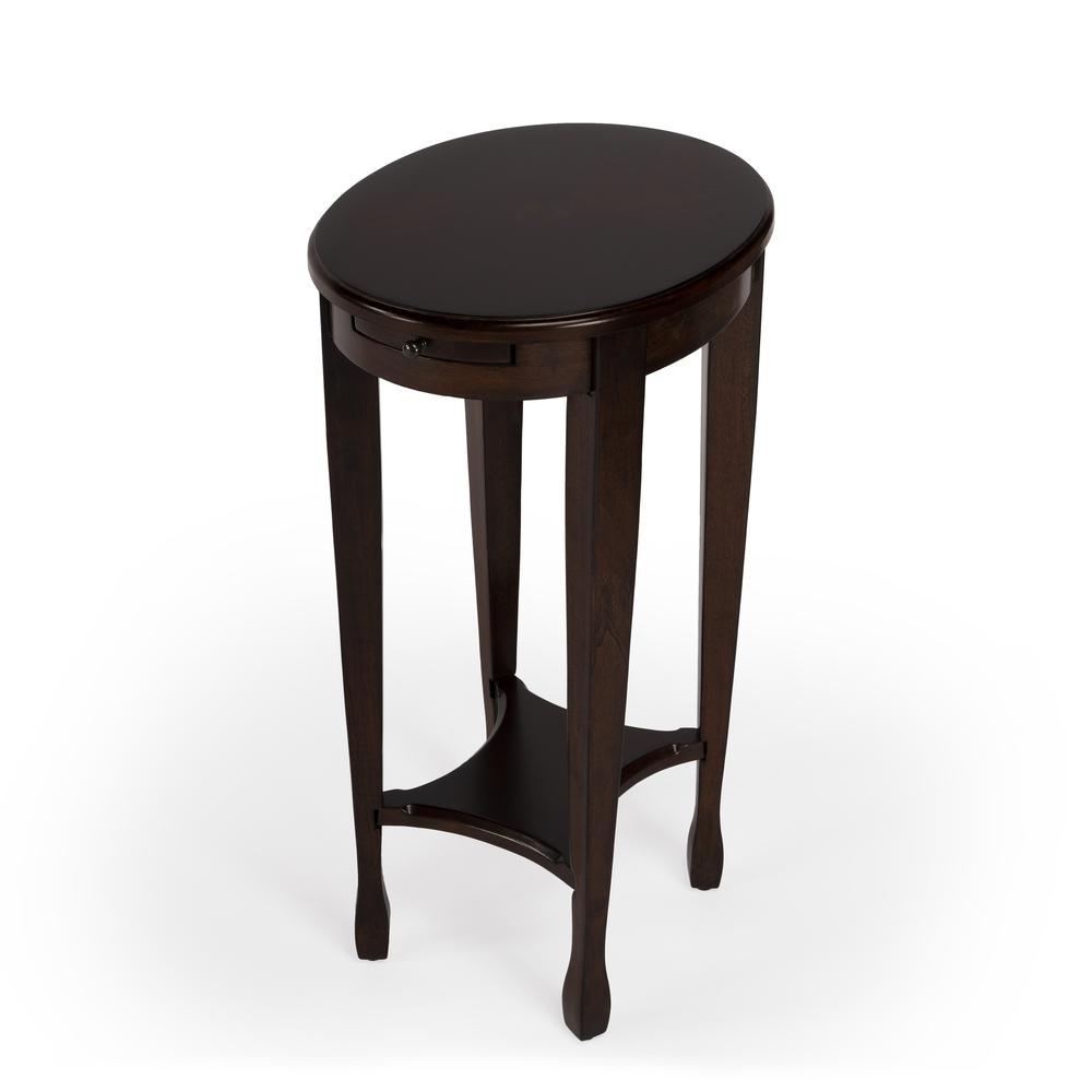 Arielle Side Table, Dark Brown