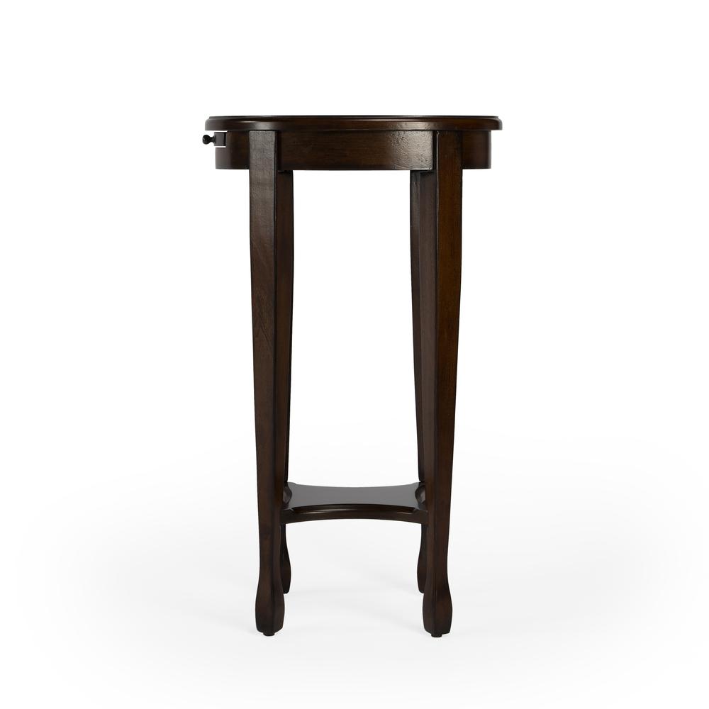 Arielle Side Table, Dark Brown