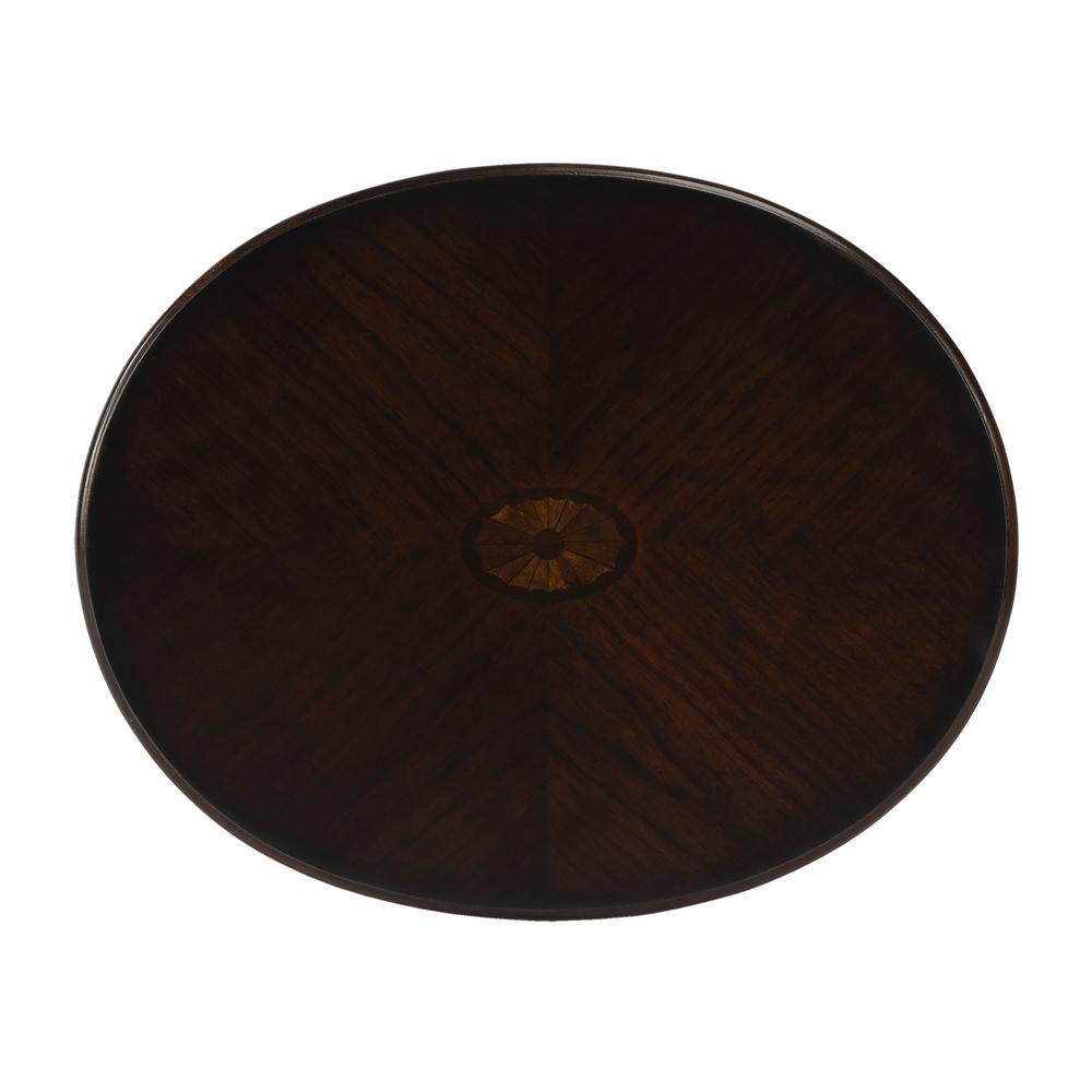 Arielle Side Table, Dark Brown