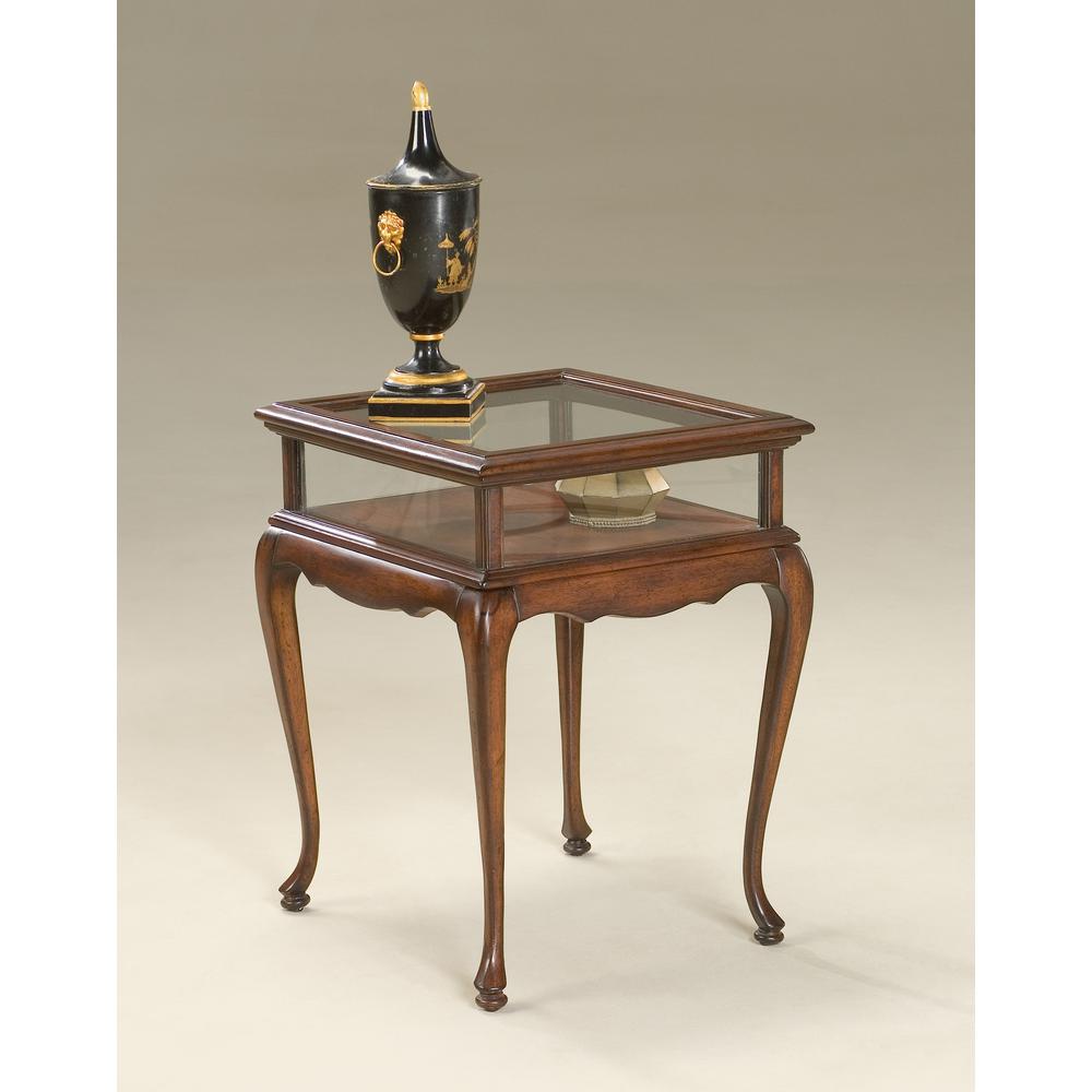 Burton Curio Table, Dark Brown