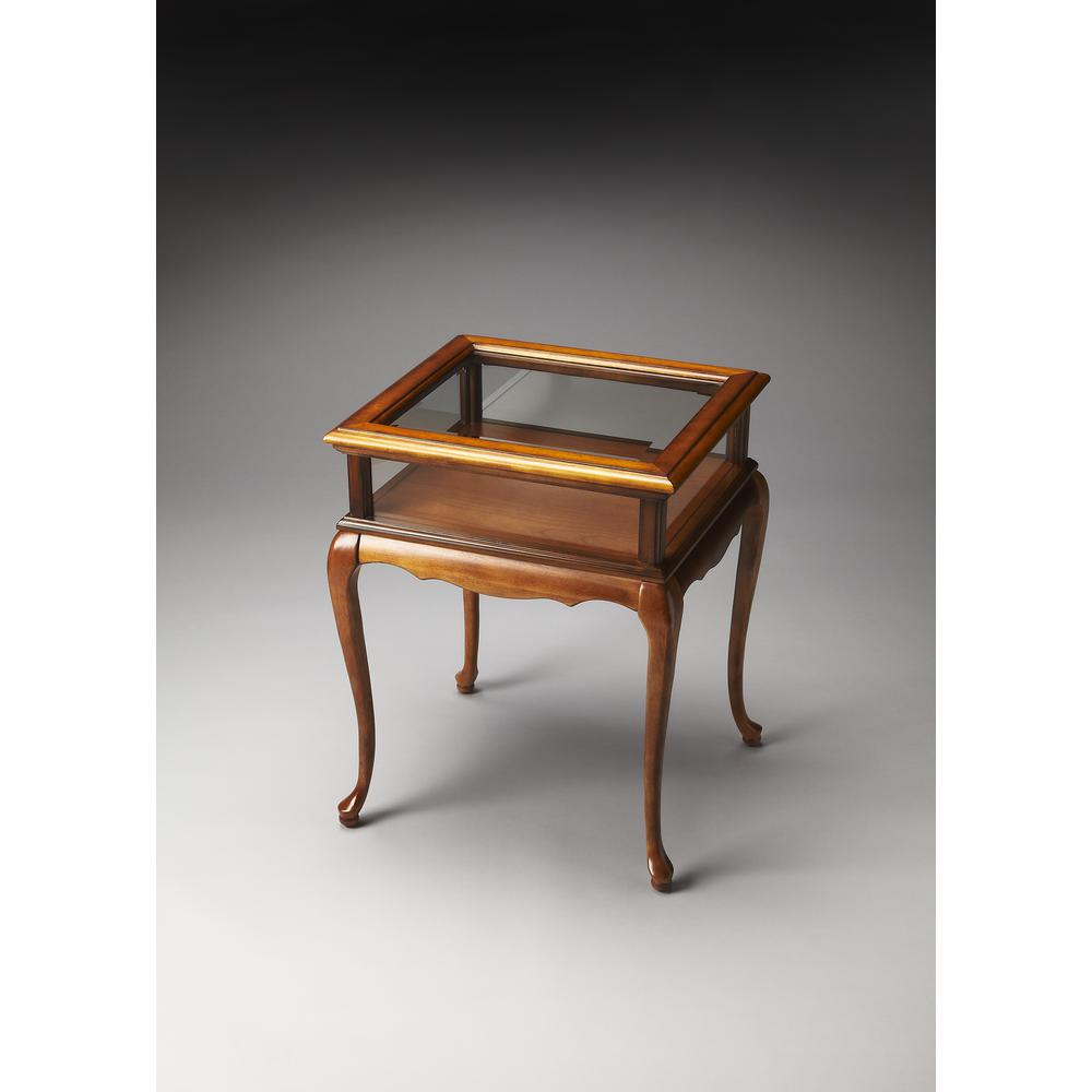 Burton Curio Table, Medium Brown
