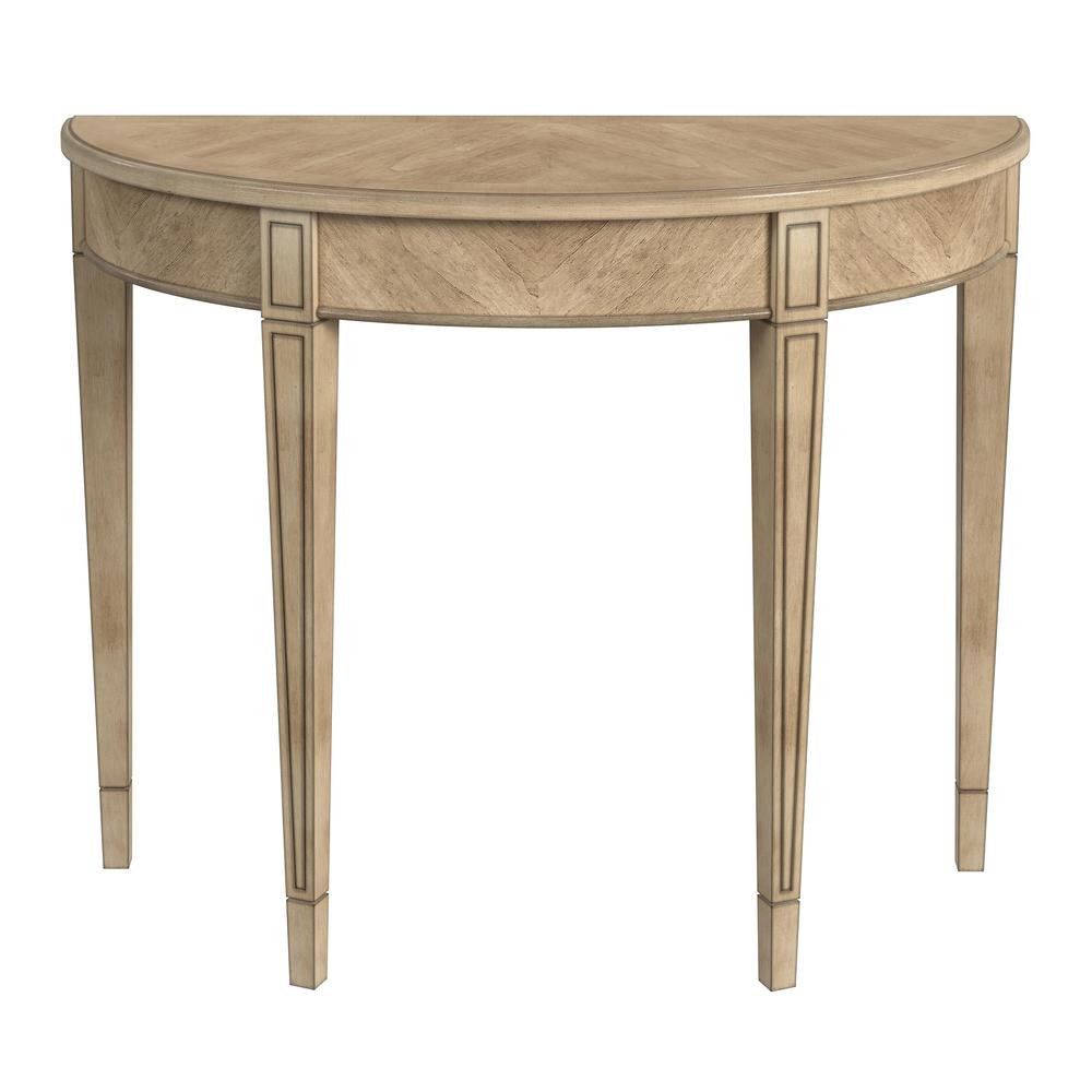Hampton Demilune 36" Console Table, Beige