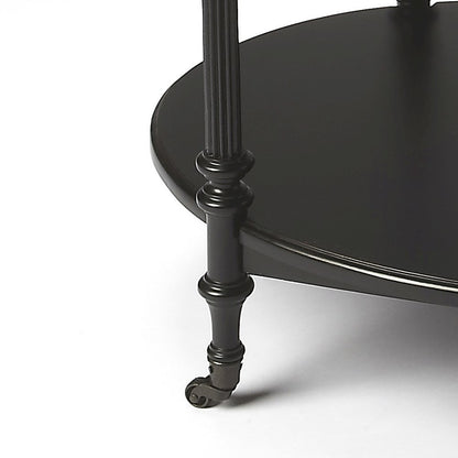 Kathleen 2 Tier Bar Cart, Black
