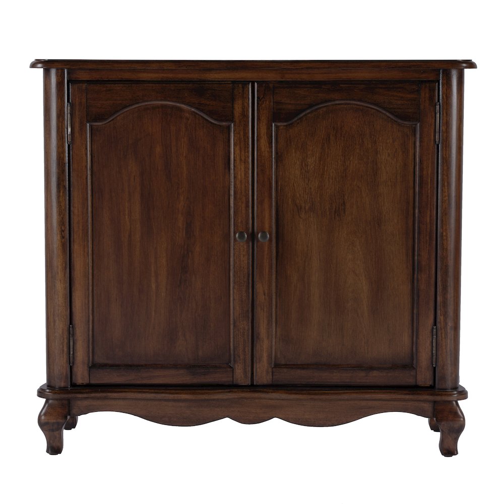 Leyden European Accent Cabinet, Medium Brown