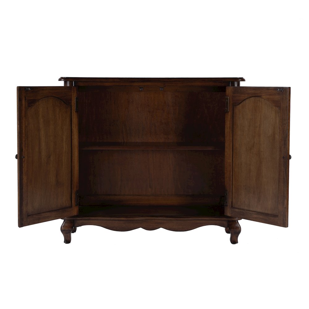 Leyden European Accent Cabinet, Medium Brown