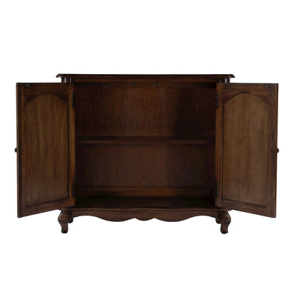 Leyden European Accent Cabinet, Medium Brown