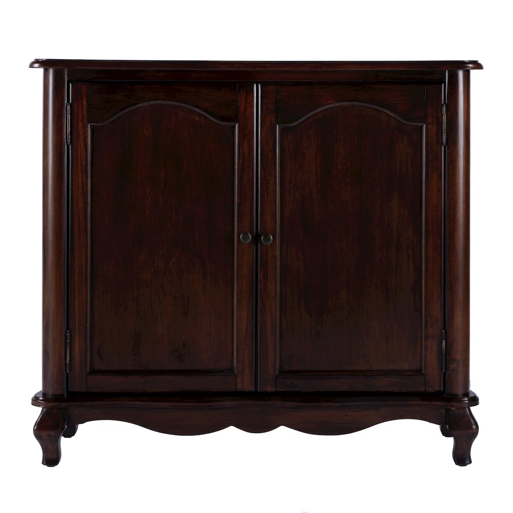 Leyden European  Accent Cabinet, Dark Brown
