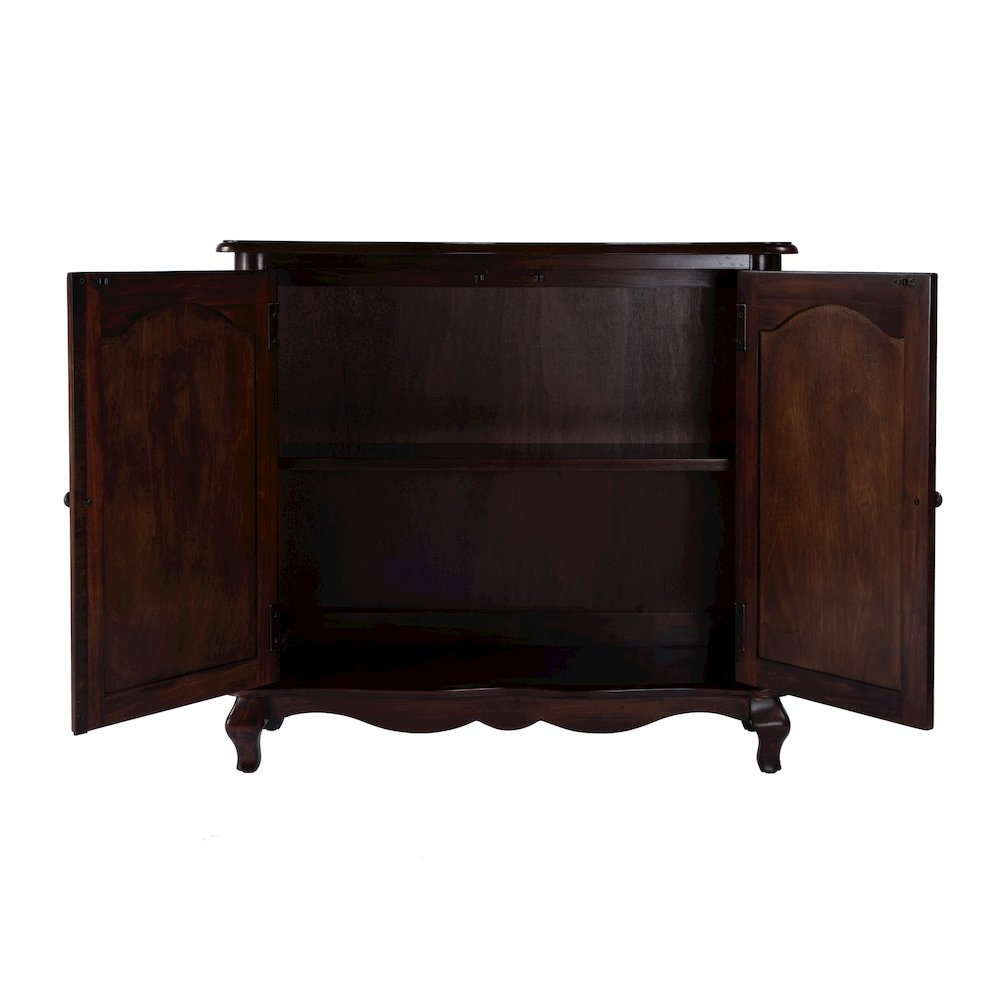 Leyden European  Accent Cabinet, Dark Brown