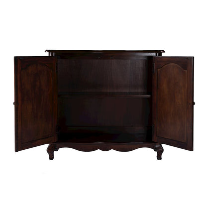 Leyden European  Accent Cabinet, Dark Brown