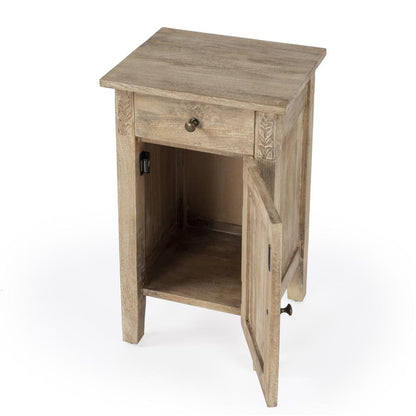 Switra 1 door 1 drawer End Table, Light Brown