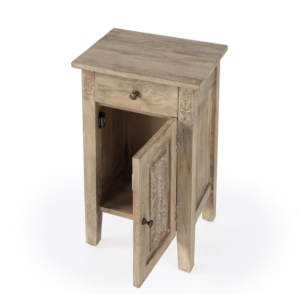 Switra 1 door 1 drawer End Table, Light Brown