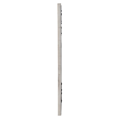 16 in. W x 24 in. H Rectangular Hanging Accent Wall Mirror, Pink, Beige