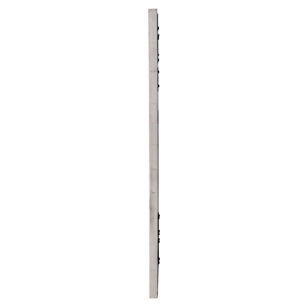 16 in. W x 24 in. H Rectangular Hanging Accent Wall Mirror, Green, White