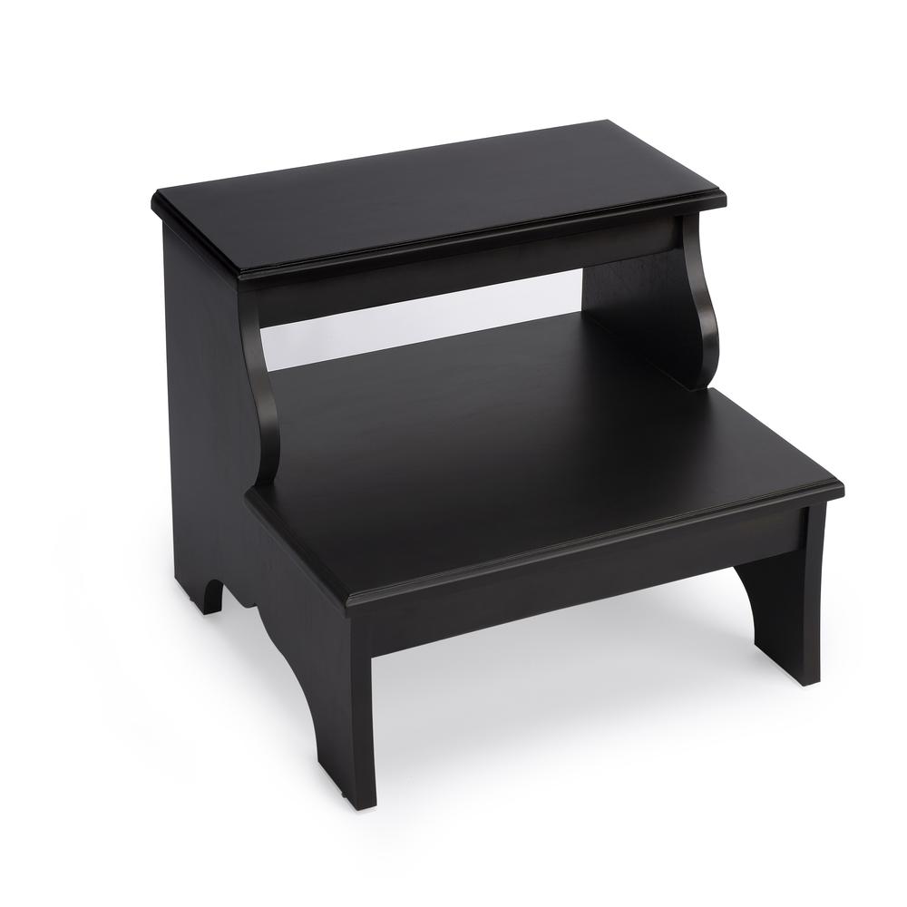 Melrose Brushed Sable Step Stool, Dark Brown
