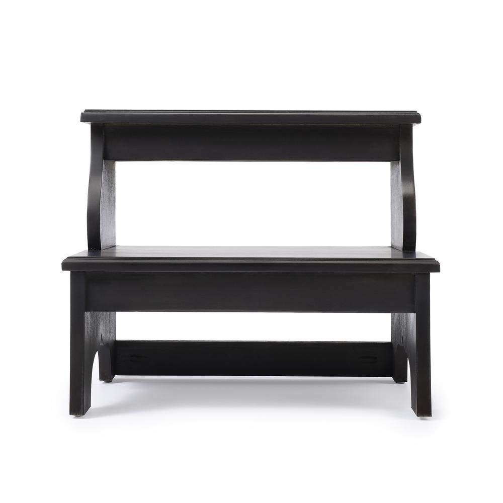 Melrose Brushed Sable Step Stool, Dark Brown