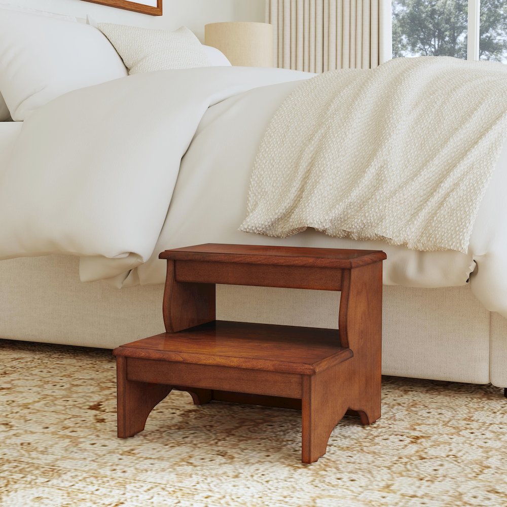 Melrose Step Stool, Medium Brown