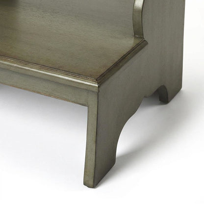 Kiln-Dried Acacia Wood Step Stool with Distressed Finish, 500 lb