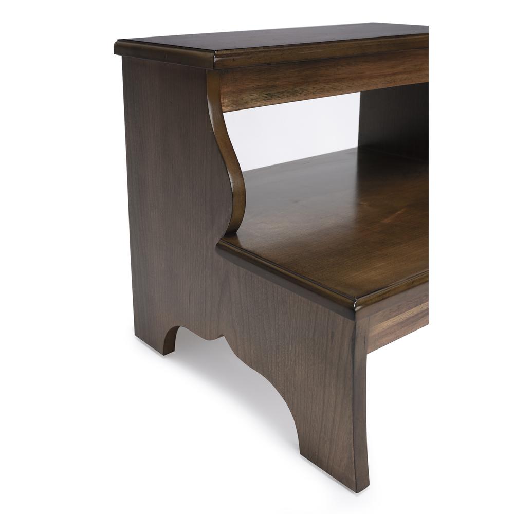 Melrose Praline Step Stool, Dark Brown