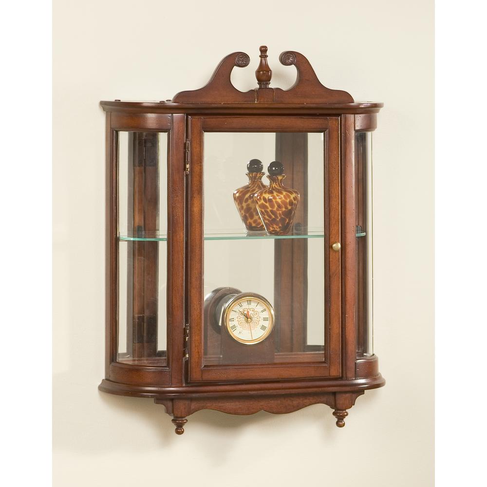 Melinda Wall Curio, Dark Brown