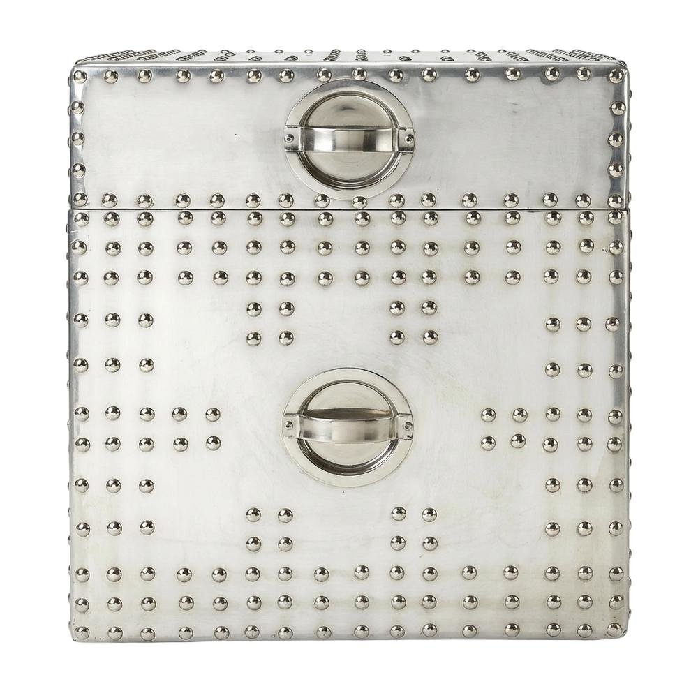Industrial Chic Silver Metal File Cabinet For Office And Home Use