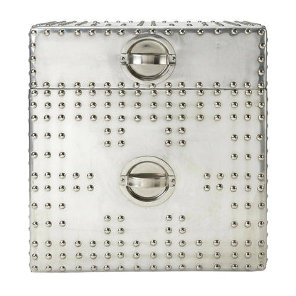 Industrial Chic Silver Metal File Cabinet For Office And Home Use