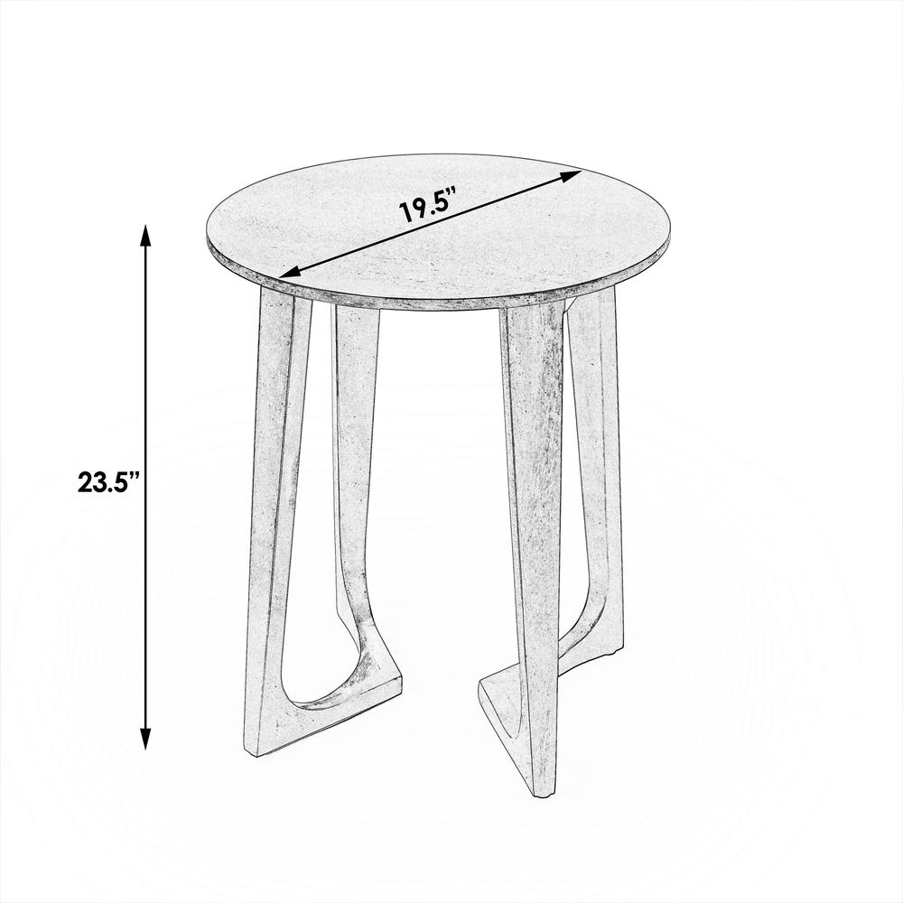 Devin Side Table, Dark Brown