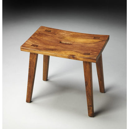 Rohan Rectangular 19.5"W Stool, Light Brown