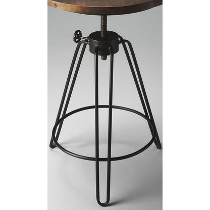 Trenton Metal & Wood Side Table, Multi-Color