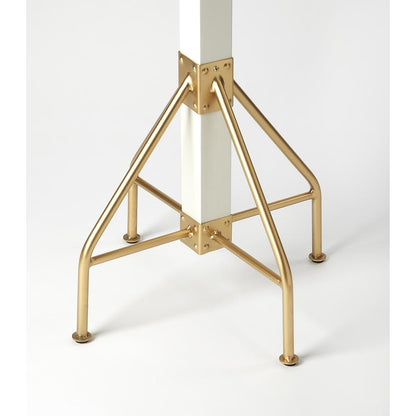 Logan Square & Coat Rack/Tree, Gold, White