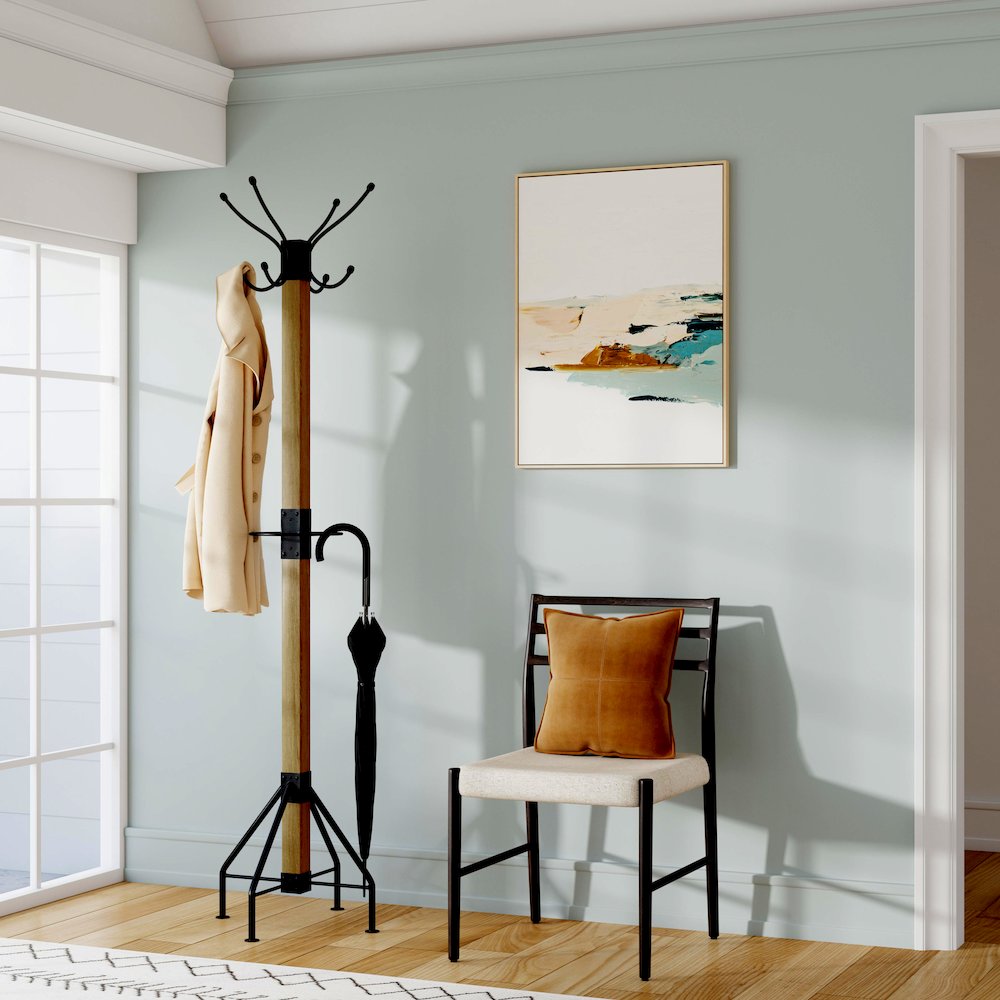 Logan Square Rustic Coat Rack/Tree, Medium Brown