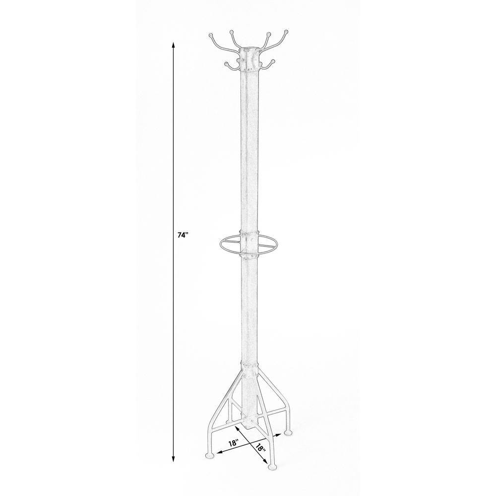 Logan Square Rustic Coat Rack/Tree, Medium Brown