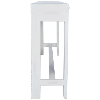 Janta Rectangular Console Table, White